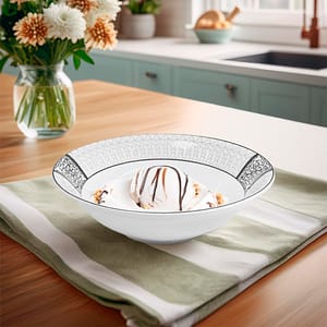 BOWL CERAMICO 15.5CM BORDE NUDO GRIS LH-4252