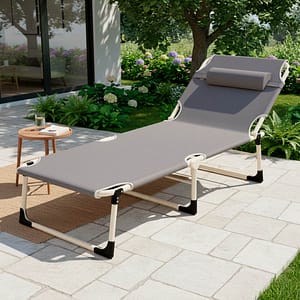 CATRE PLEGABLE DE CAÑO COLOR GRIS LH-3991