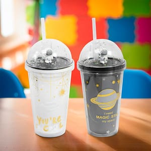 VASO PLASTICO PARA NIÑO CAPSULA ASTRONAUTA LH-4085