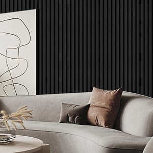 REVESTIMIENTO 2.9M X0.16 PANEL WALL NEGRO LH-4319