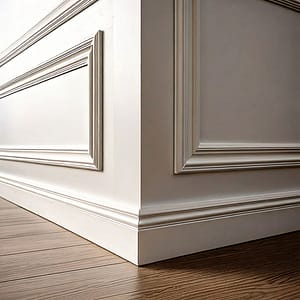 ZOCALO BLANCO DE PVC ANCHO 9CM LARGO 3M LH-4331