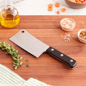 CUCHILLO DE CARNICERO MANGO NEGRO LH-4655