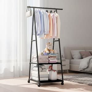 PERCHERO ORGANIZADOR DE PIE 2 NIVELES LH-4694