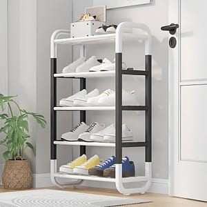 ZAPATERA 73CM DE 5 NIVELES NEGRO O BLANCO LH-4699