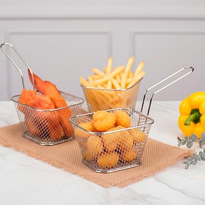 CANASTO METALICO CUADRADO CHICO PLATEADO LH-4626