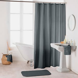 CORTINA DE BAÑO COLOR GRIS LH-4636
