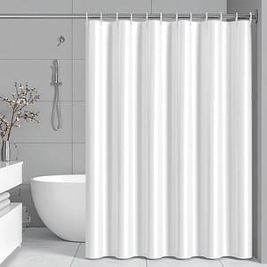 CORTINA DE BAÑO 180X180CM BLANCO LH-4638