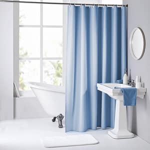 CORTINA DE BAÑO 180X180CM AZUL LH-4639