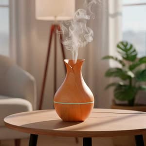 DIFUSOR HUMIDIFICADOR COLOR MADERA LH-4669