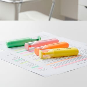 MARCADORES FLUO 4 U COLOR PASTEL EN BLISTER LH4439