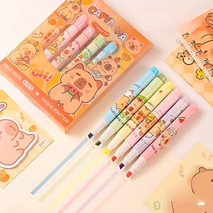 MARCADORES FLUO CAPYBARA 6 UNIDADES BLISTER LH4443