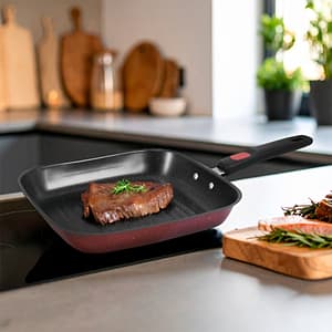 SARTEN CON GRILL RECTANGULAR DE 26CM LH-4772