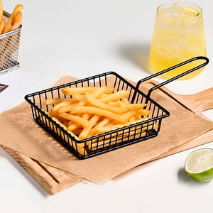 CANASTO METALICO CUADRADO NEGRO LH-4630