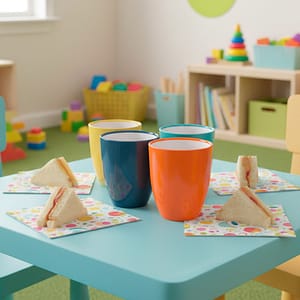 SET VASOS DE PLASTICO DE 4 UNID COLORES LH-4919