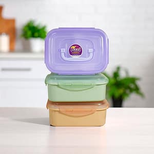 VIANDA 2 NIVELES 3 SEPARACIONES CON ASA LH-4926