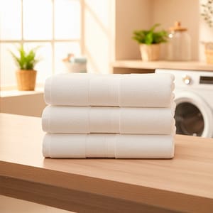 TOALLA DE BAÑO 50X100CM BLANCO LH-4934