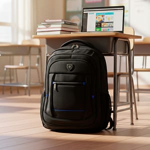 MOCHILA 40X30CM NEGRA DENGGAO LH-4960