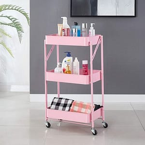 ORGANIZADOR 3 NIVELES PLEGABLE COLOR ROSADO LH4744