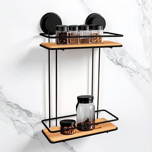 ESTANTE ORGANIZADOR REC NEG 2 NIV BASE MAD LH-4762