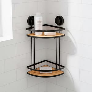 ESTANTE ORGANIZADOR ESQUINERO NEG 2 NIV B.M LH4763