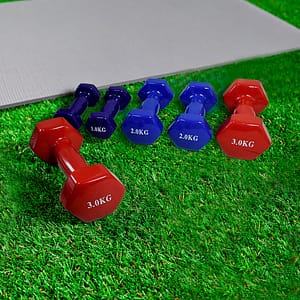 JUEGO DE PESAS 12KG EN ESTUCHE (3K/2K/1K) LH-4939