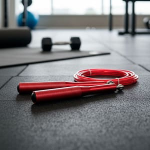 CUERDA PARA SALTAR MANGO METALICO E028 LH-4955