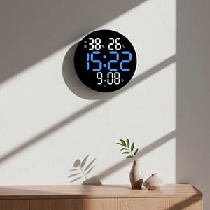 RELOJ DIGITAL ESPEJO REDONDO LH-4651