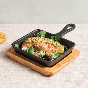 SARTEN CUADRADO DE 12 CM DE HIERRO FUNDIDO LH-4703