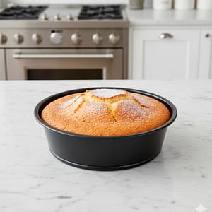 MOLDE P/TORTA METALICO REDONDO NEGRO 22CM F-TY22CM