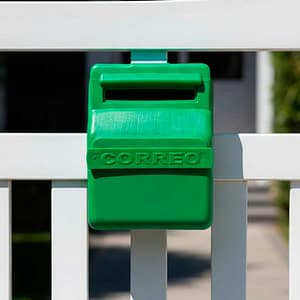 BUZON DE PLASTICO PARA CORREO VERDE URUGUAY