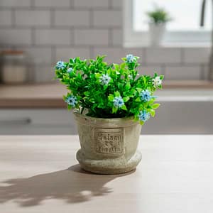 ADORNO C/FLORES COLORES VARIOS Y MACETA FY3163A