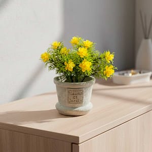 ADORNO CON FLOR AMARILLA FY3161A