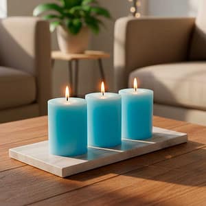 VELA 7.5CM X3 COLORES VARIOS YZ6075-3