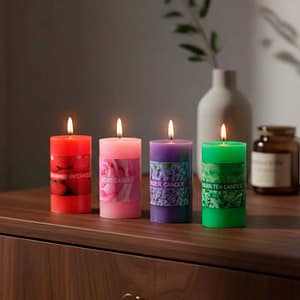 VELA 4X7.5CM COLORES VARIOS YZ010