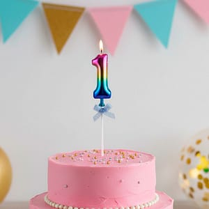 VELA NUMERO MULTICOLOR GR243