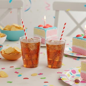 SET VASOS DESCARTABLES TRANSPARENTE X20UNID CH86