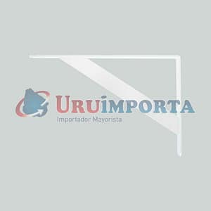 SOPORTE METALICO BLANCO 25X16 CM P/ESTANTE LH-2938