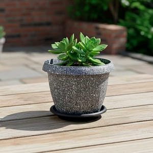 MACETERO PLASTICO C/PLATO 180X130CM D2001P-