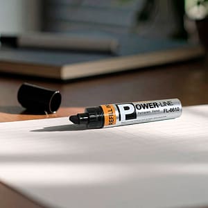 MARCADOR PERMANENTE RECARGABLE NEGRO LH-4455