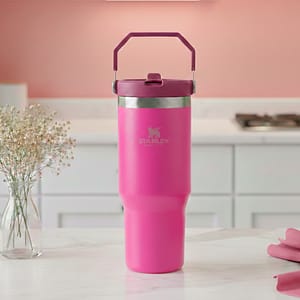VASO STANLEY FLIP STRAW TUMBLER 20 OZ PEONY