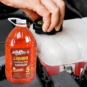 LIQUIDO PARA RADIADOR COLOR ROJO 5 LITROS AQUACAR