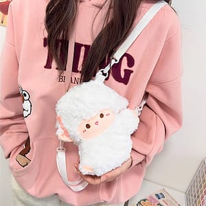 CARTERA TIPO PELUCHE OVEJA GL-80095