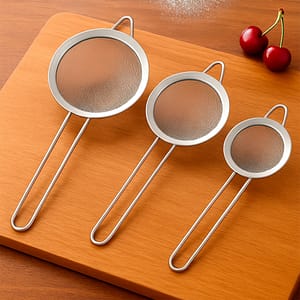 SET DE 3 COLADORES METALICOS 8/10/12CM LH-4580