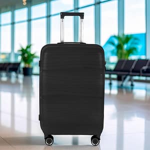 VALIJA RIGIDA C/RUEDAS 28″ NEGRA LH-4415