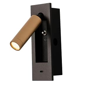 Portátil led de pared con SPOT móvil y puertos USB y USB-C