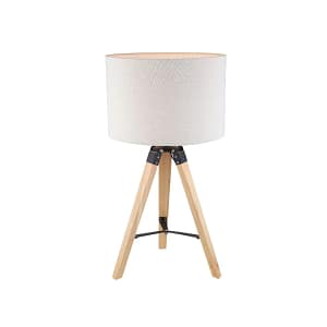 Portátil nórdica tela natural estilo trípode E27 70CM