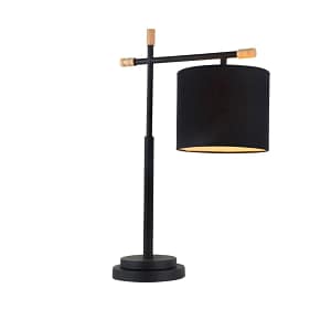 Portátil nórdica tela negra, portalámparas E27 62CM