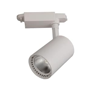 Spot de riel tracklight led 10w Luz Cálida 3000K, 2 vías - Blanco