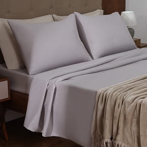 Juego De Sabanas Microfibra Liso 2P