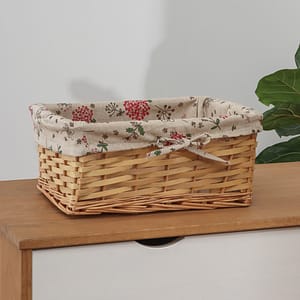 Canasto Con Tela Chico